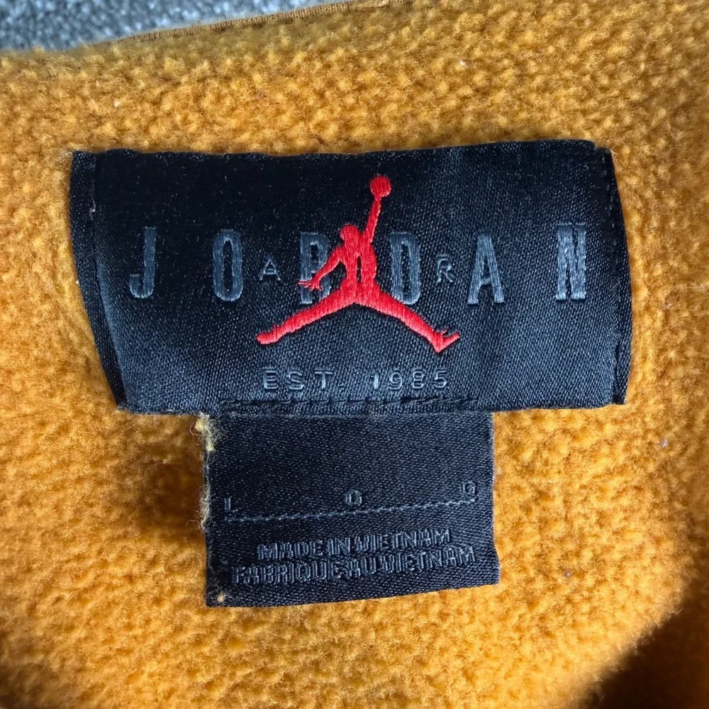 Jordan 23 Engineered Hoodie Mens Large Yellow Ochre Fleece Pullover Streetwear